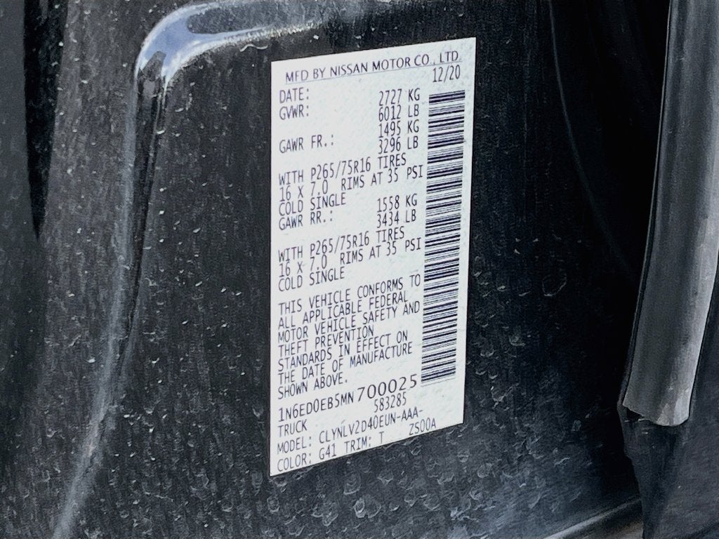 2021 Nissan Frontier PRO-4X