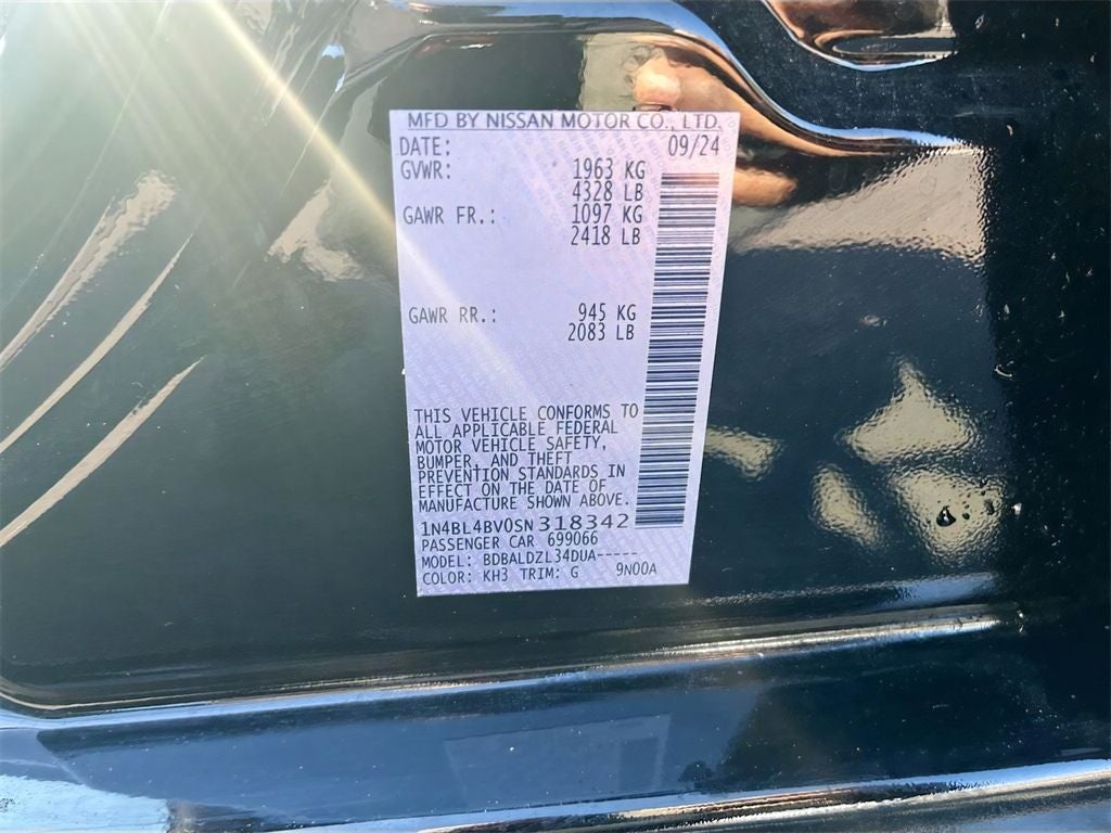 2025 Nissan Altima 2.5 S