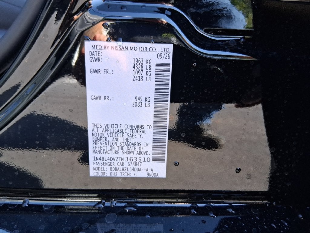2026 Nissan Altima 2.5 SV