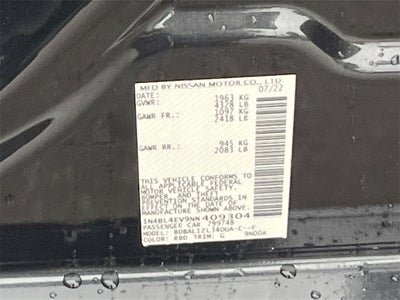 2022 Nissan Altima 2.5 SL