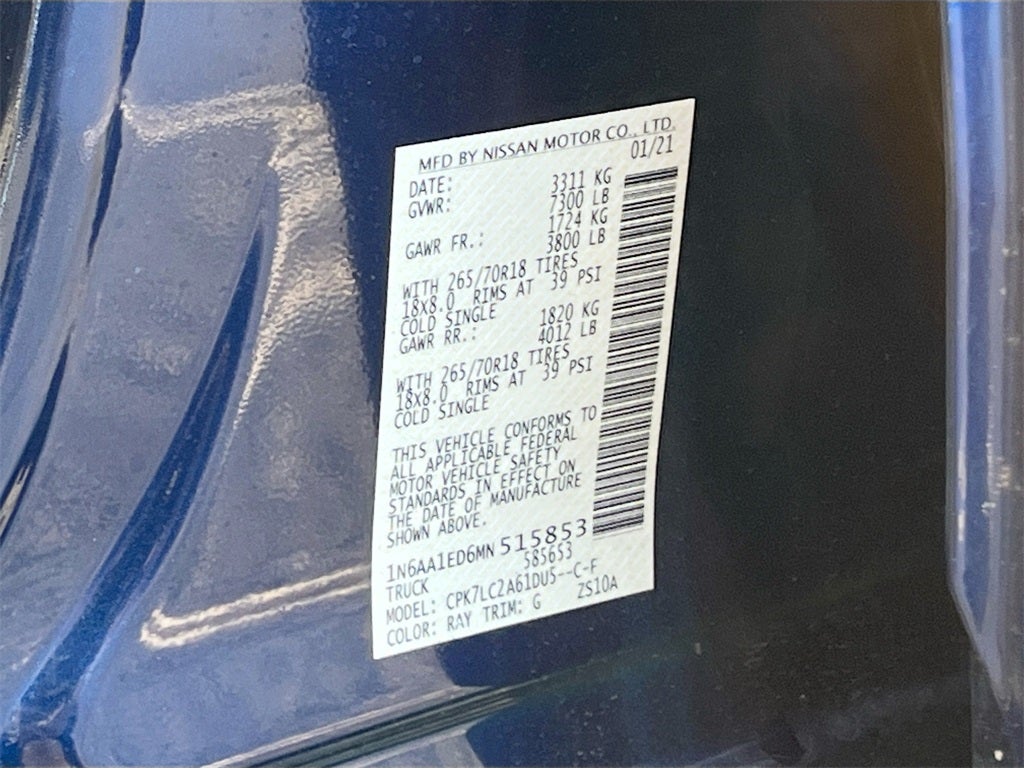 2021 Nissan Titan SV