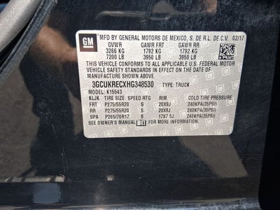 2017 Chevrolet Silverado 1500 LT LT1