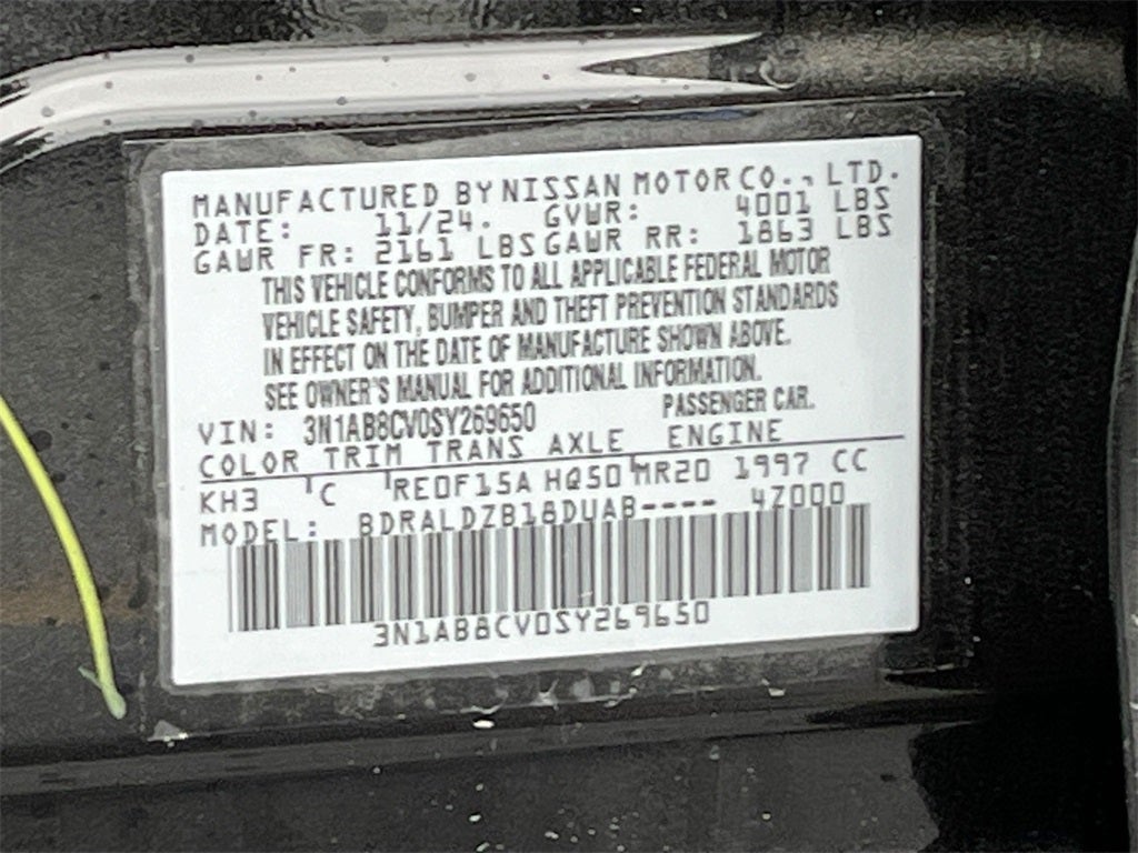 2025 Nissan Sentra SV