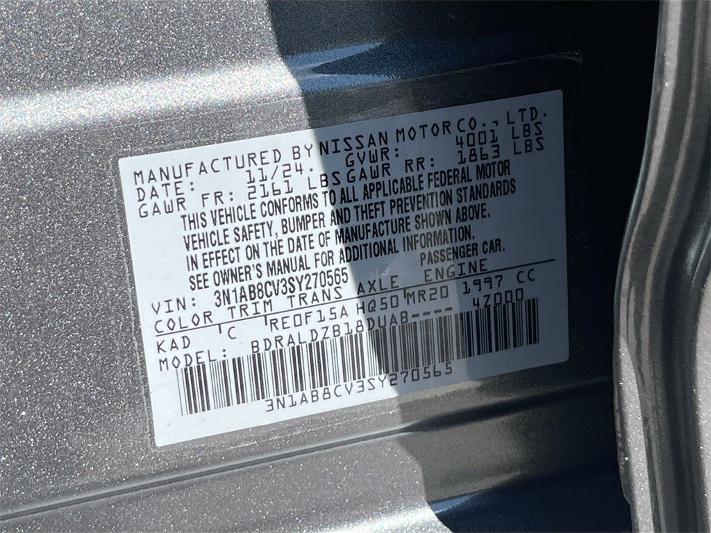 2025 Nissan Sentra SV