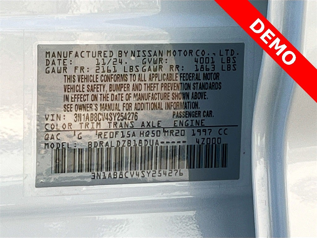 2025 Nissan Sentra SV