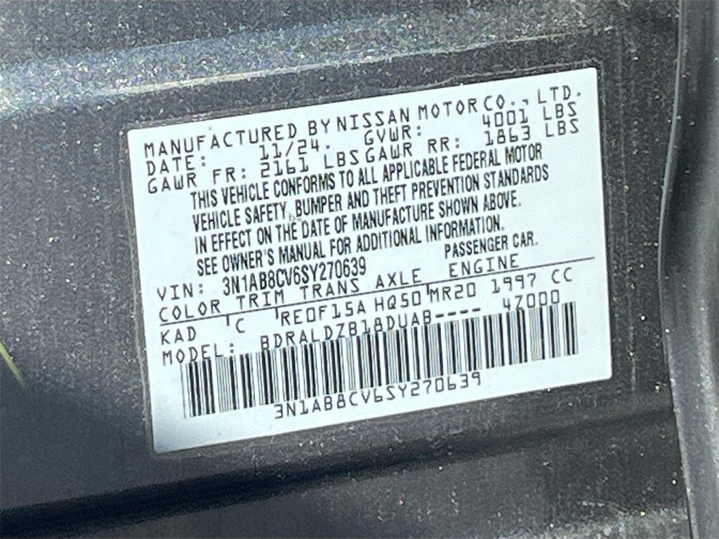 2025 Nissan Sentra SV