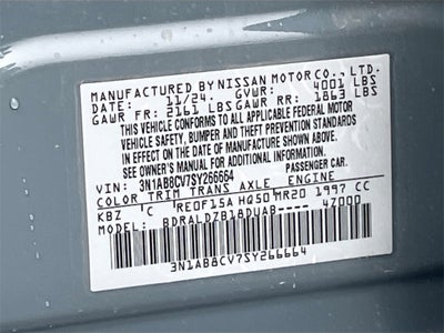 2025 Nissan Sentra SV