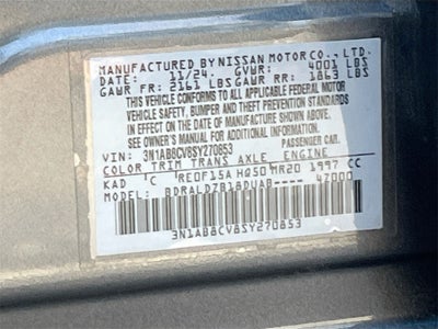 2025 Nissan Sentra SV