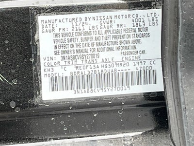 2025 Nissan Sentra SV