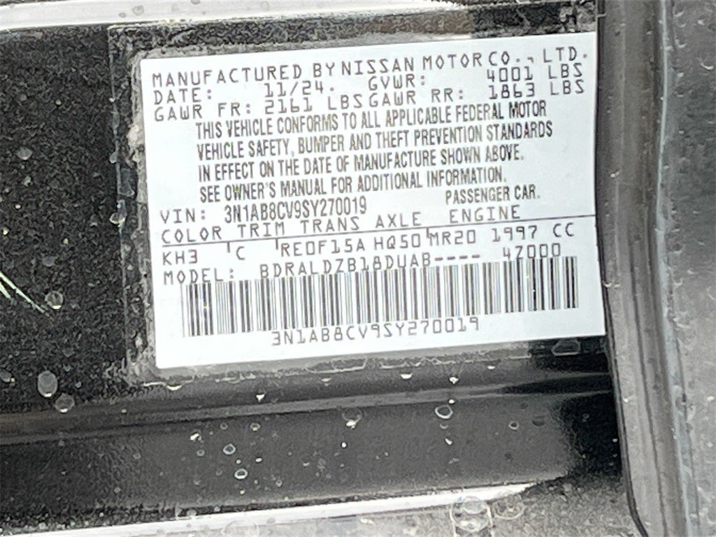 2025 Nissan Sentra SV