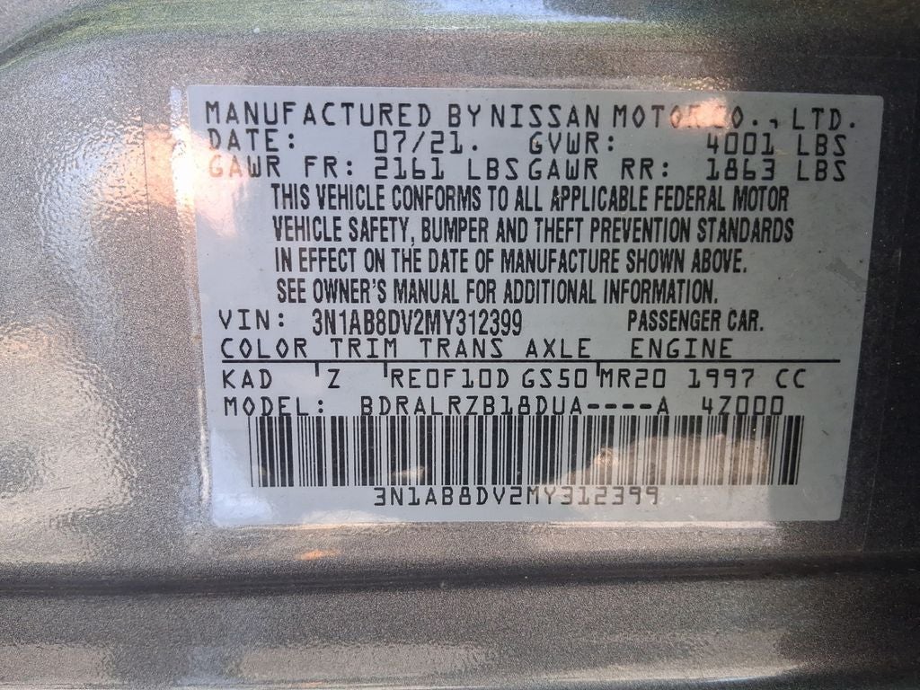 2021 Nissan Sentra SR