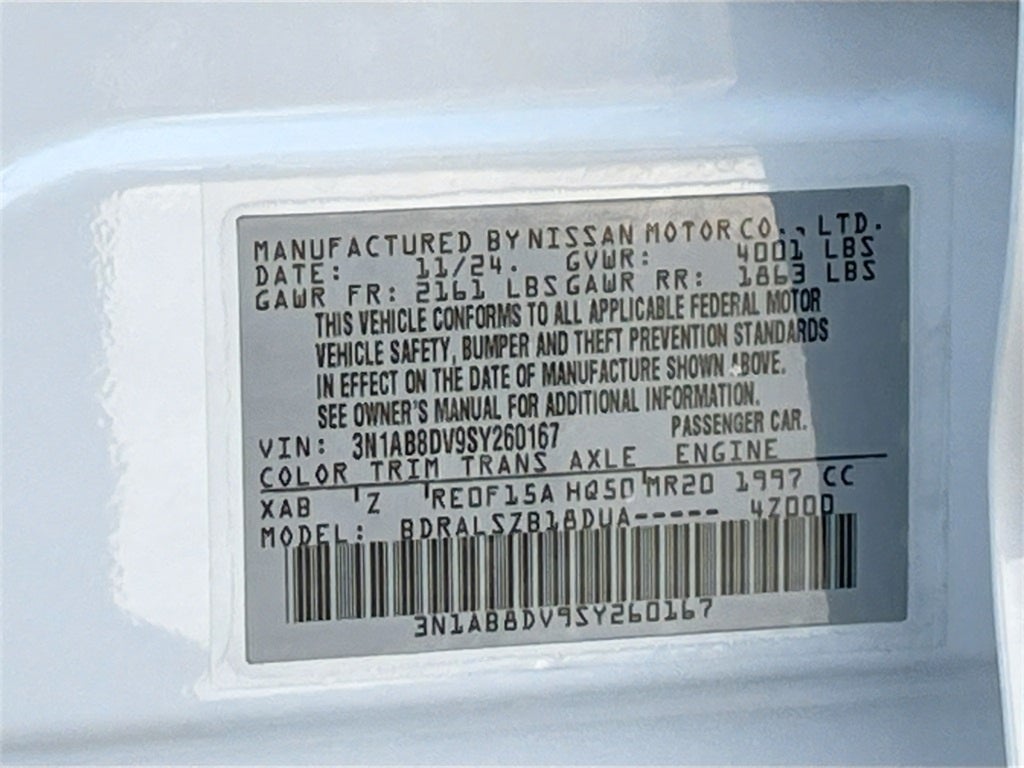 2025 Nissan Sentra SR