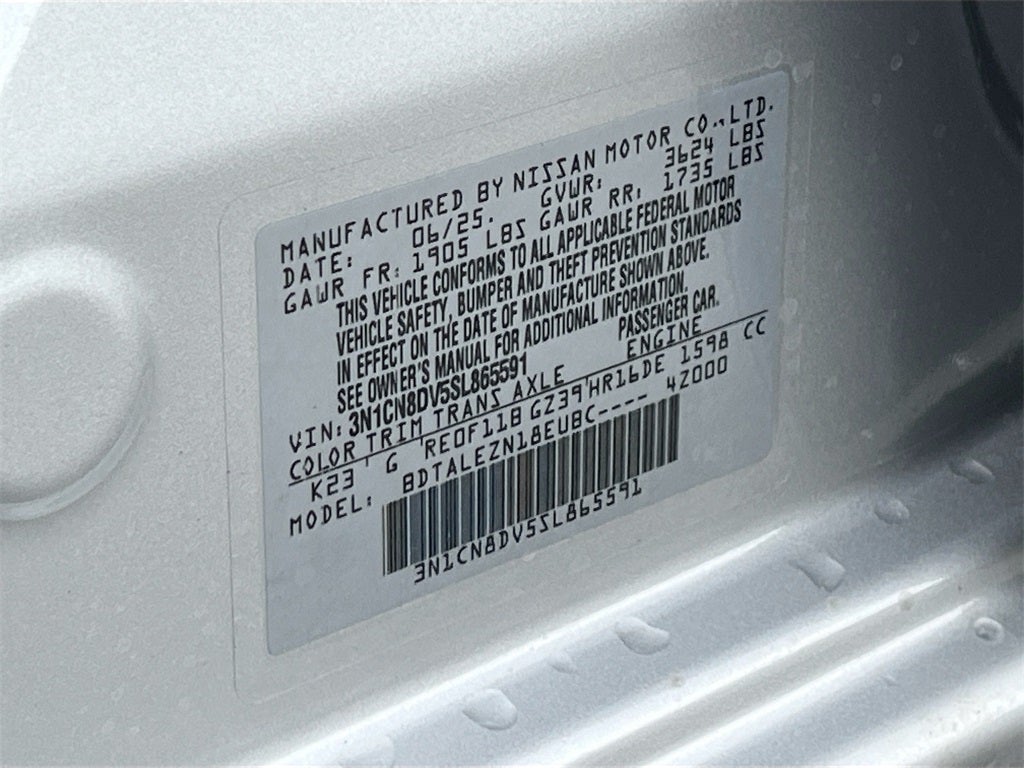 2025 Nissan Versa 1.6 S