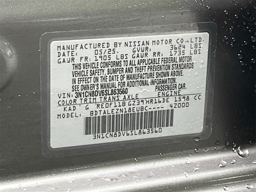 2025 Nissan Versa 1.6 S