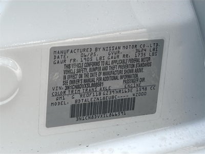 2025 Nissan Versa 1.6 S