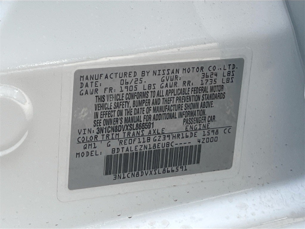 2025 Nissan Versa 1.6 S