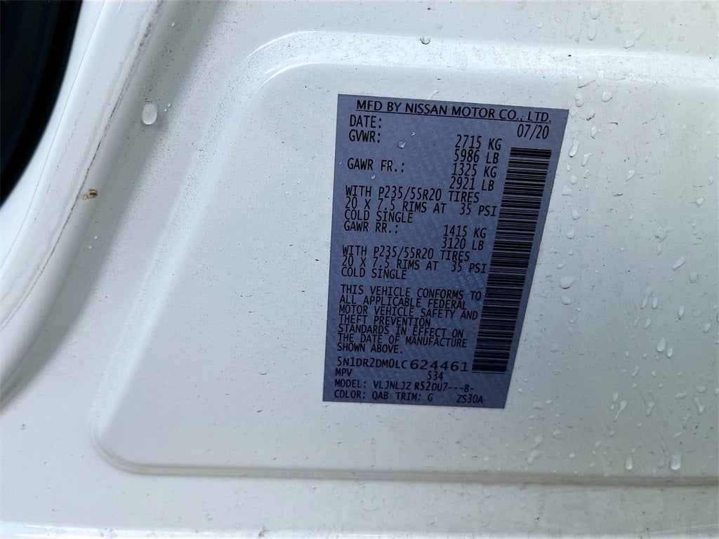 2020 Nissan Pathfinder Platinum