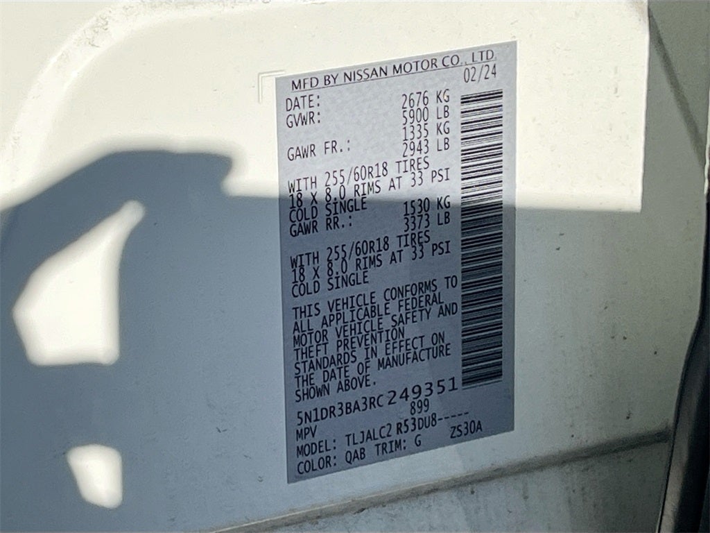 2024 Nissan Pathfinder SV