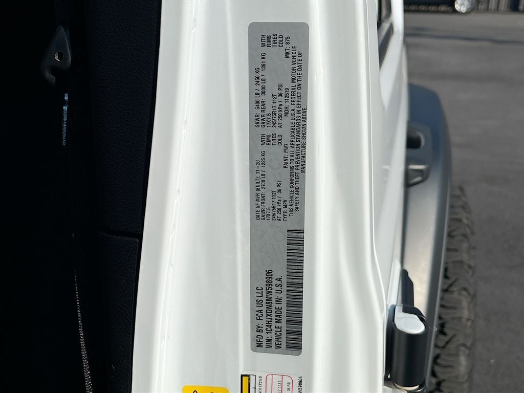 2021 Jeep Wrangler Unlimited Sport S