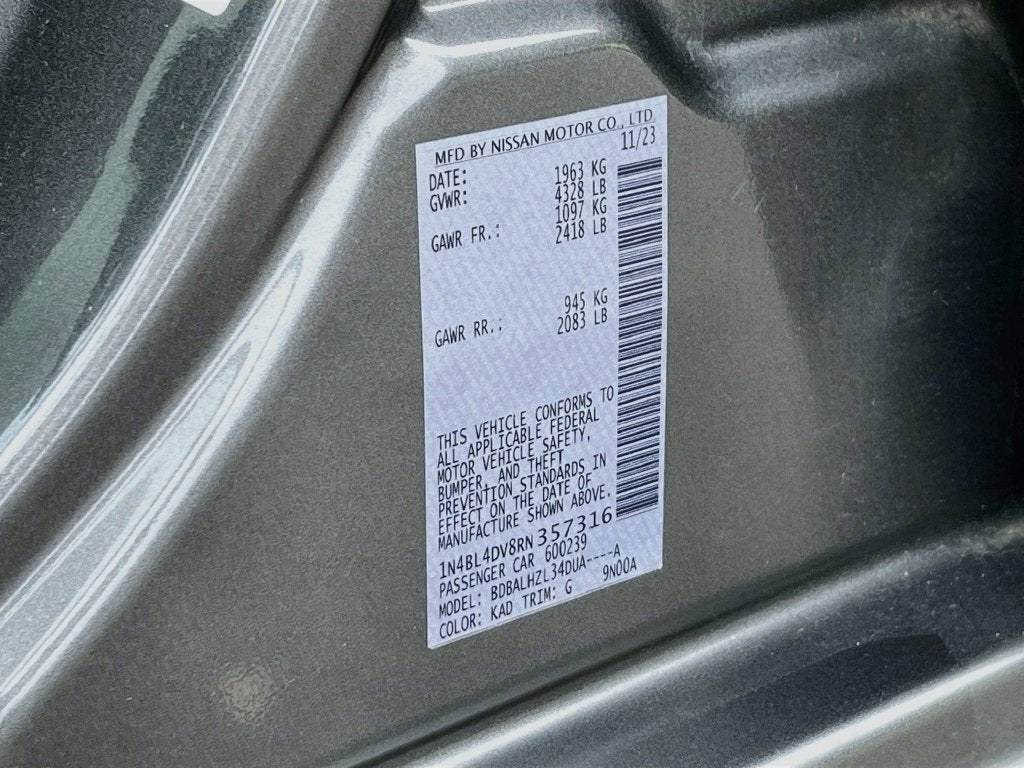 2024 Nissan Altima 2.5 SV