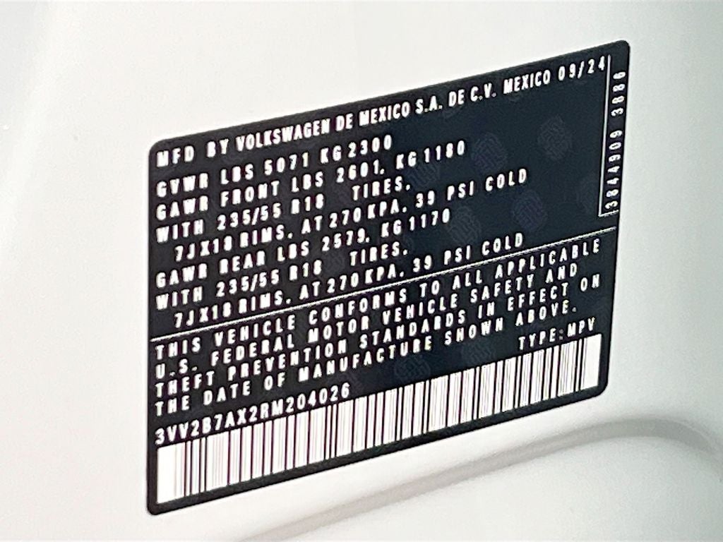 2024 Volkswagen Tiguan 2.0T SE